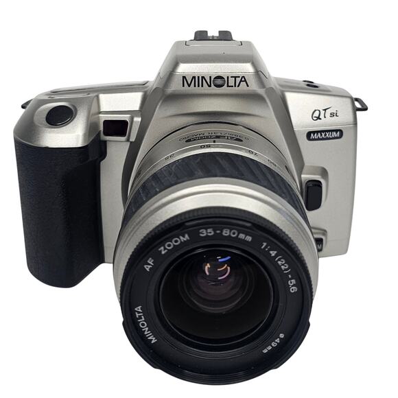 MINOLTA QTsi AF 35-80 Zoom 35mm Film CAMERA AA Battery AS IS Not Working Project - Picture 1 of 8